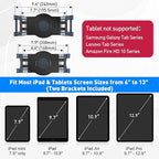AboveTEK Universal Magnetic Tablet Mount, Swivel Tablet Stand, 360° Rotating - Image 3