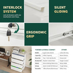 4 Drawer Lateral File Cabinet - Image 8