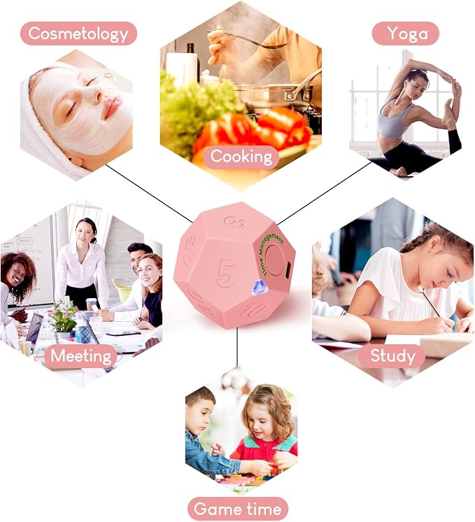 Pomodoro Timer, 11 Preset Time Productivity Timer, Ring/Vibrate Mode - Image 6