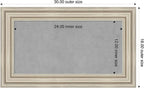 Amanti Art Silver Framed Magnetic Board 18x30 Small Vision Board - Image 2
