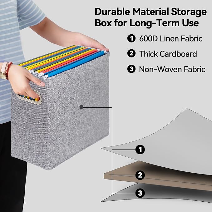 ComfortKeeper 6 Packs Letter Size File Organizer, File Folders Organizer - Image 3