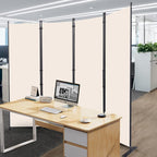 CHOSENM Room Divider, 4 Panel Folding Privacy Screens - Image 7