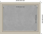 Amanti Art Silver Framed Magnetic Board 22x28 Medium Vision Board - Image 4