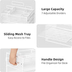 Marbrasse 5-Tier Letter Tray Paper Organizer - Image 3