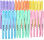 V-Opitos 30 Pack Highlighter in 6 Pastel Colors, No Bleed Highlighters by Wearecommittedtotheresearchandproductionofhigh-qualitykidstoysschoolofficesuppliesandholidayproducts