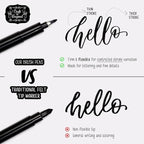 Craft 'n' Beyond Calligraphy Brush Pens Pack of 3 Small, Medium and Large - Image 2