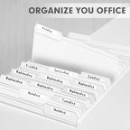File Folder, PANDRI 120 Pack File Folder, 1/3 Cut Tab, Letter Size, Filing - Image 6
