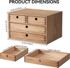 Kirigen Wood Desktop Storage Cabinet/Workspace Document Office necessity - Image 3