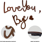 Home Decor Brown Love You Bye Wood Sign Boho Decor Wall Decor Express Love and - Image 6