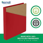 Samsill 1 Inch 3 Ring Binders, Made in USA, Economy Round Ring, 200 Sheet - Image 4