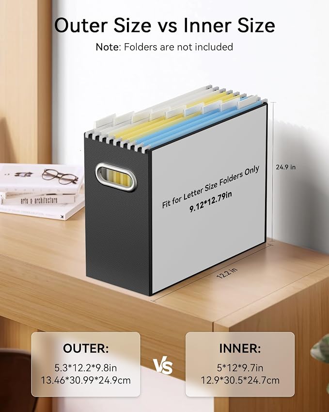Oterri Cardboard File Organizer Box - Image 2