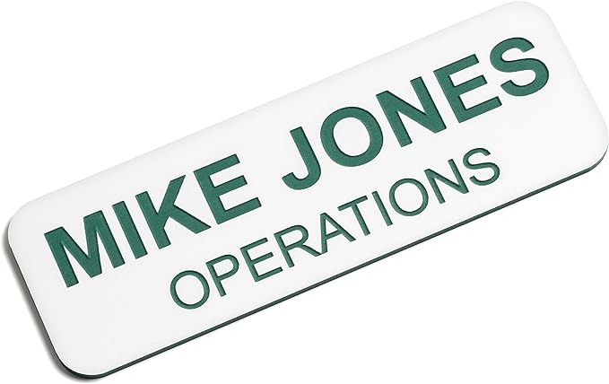 Custom Engraved Name Tag Badges – Personalized Identification by ProvidenceEngraving