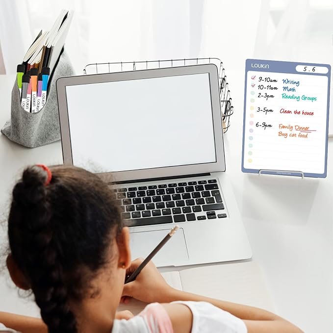 loukin Dry Erase Checklists 4 Pack, Electrostatic Clings to Any Shiny Surface - Image 8