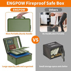 ENGPOW Fireproof Document Box, Hard Fireproof Box - Image 8