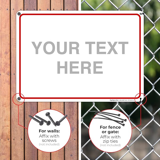 Custom Sign, Personalized Metal Signs, Customize - Image 4