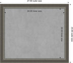 Amanti Art Silver Framed Magnetic Board 23x27 Medium Vision Board - Image 3