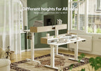 Claiks Standing Desk with Drawers, Adjustable Stand Up Electric Small Standing - Image 5