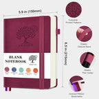 PERCUN Blank Journal Ntebook for Men & Women, 160 Pages Blank Journals for - Image 2