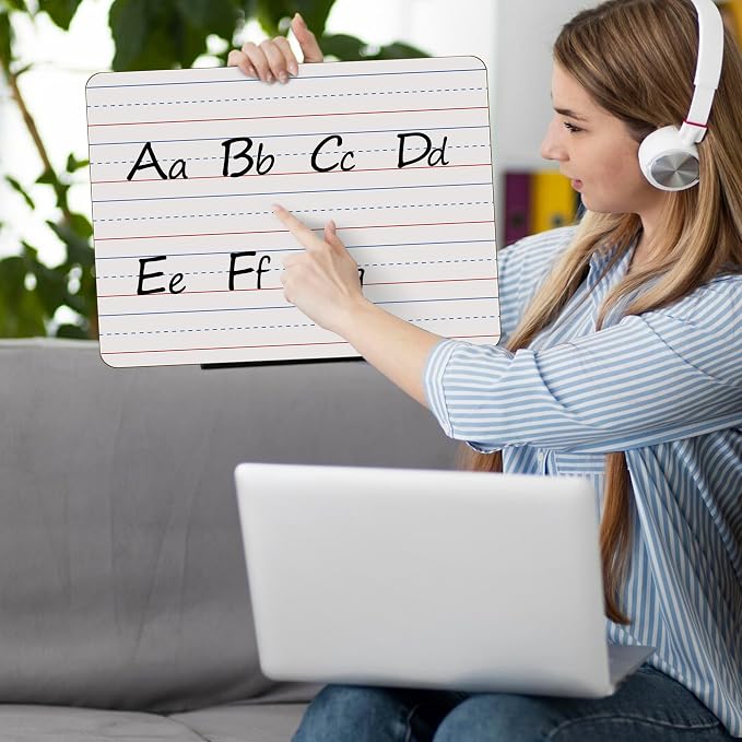 Dry Erase Boards 6 Pack, Double Sided Small Whiteboards - Image 4