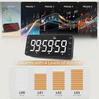 7.8'' Extra Large Rechargeable LED Kitchen Timer - Image 6