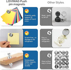 LOVIMAG Fridge Magnets 12Pcs Refrigerator Whiteboard Small Strong Magnet - Image 5
