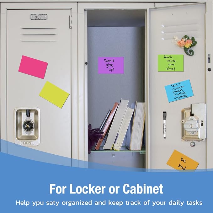 HOMiDEK Reusable Magnetic Sticky Notes, Dry Erase Magnets Magnetic Labels - Image 5
