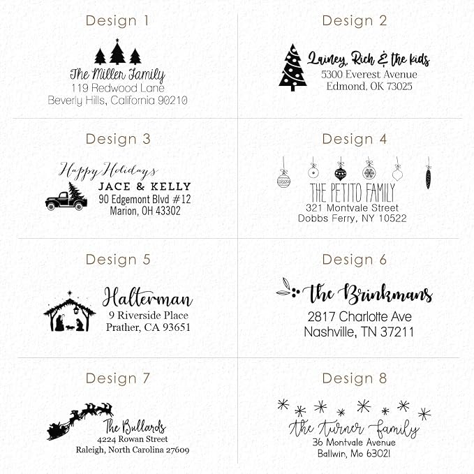 Address Stamp - Custom Stamps for Mailing I Create Personalized Name and Return - Image 2