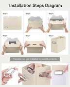 Oterri Cardboard File Organizer Box - Image 4