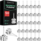E BAVITE Magnetic Pushpins, 50 Sets Magnet Thumb Tacks by EBAVITE