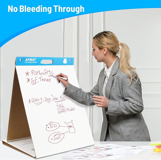 4-Pack Tabletop Sticky Easel Pad and Dry Erase Board 2 in 1, 20 x 23 inches - Image 4