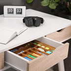 oridom Large Premium Acacia Silverware Organizer - Image 9