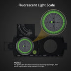 Anbte Compass Hiking Survival, IP65 Waterproof Metal Compass - Image 3