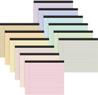 Lincia 12 Pcs 11" x 9.5" Legal Pads College Ruled Notepad Landscape Notebook by Lincia