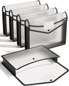 ThinkTex Plastic Expanding File Folder, Transparent envelopes by ThinkTex