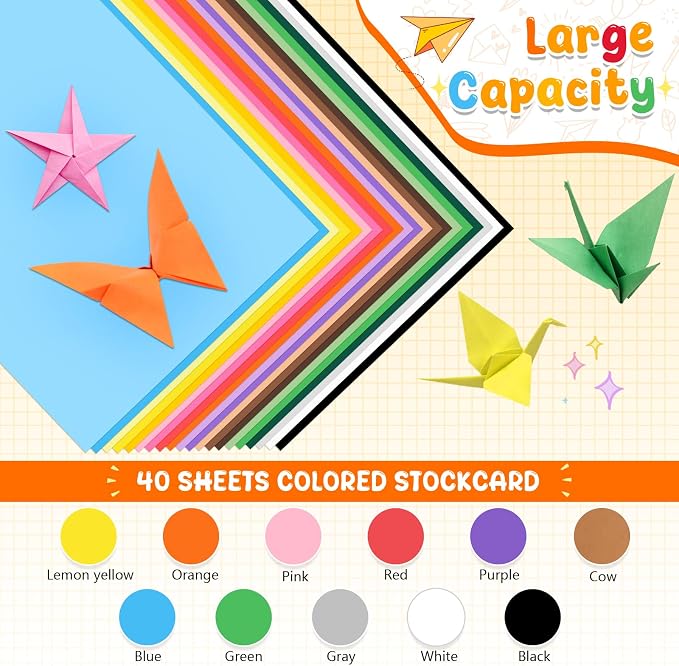 Gray Cardstock Bulk 40 Sheets 8.5 x 11 Inches, 180GSM/65LB Colored Card Stock - Image 3