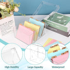 4x6 Index Card Holder Acrylic Index Card Organizer Clear Index Card Box Flash - Image 3
