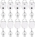 Retractable Badge Holder with Carabiner Reel Clip and Key Ring by moeverEx