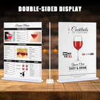 xydstay 6pack Acrylic Sign Holder 5 X 7, Vertical T Shape Clear Plastic Sign - Image 2