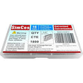 SimCos 18 Gauge 1/4" Narrow Crown Staples, Galvanized Upholstery Staples by SimCos