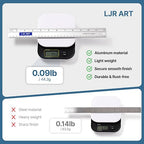 LJR ART 12 Inch Aluminum Cutting Ruler, Dual Scale Inch/Metric Measuring Tool - Image 4