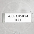 ALPHA DOG SIGNS Custom Projecting Hallway Nameplate, Personalized 2-Line Text - Image 2