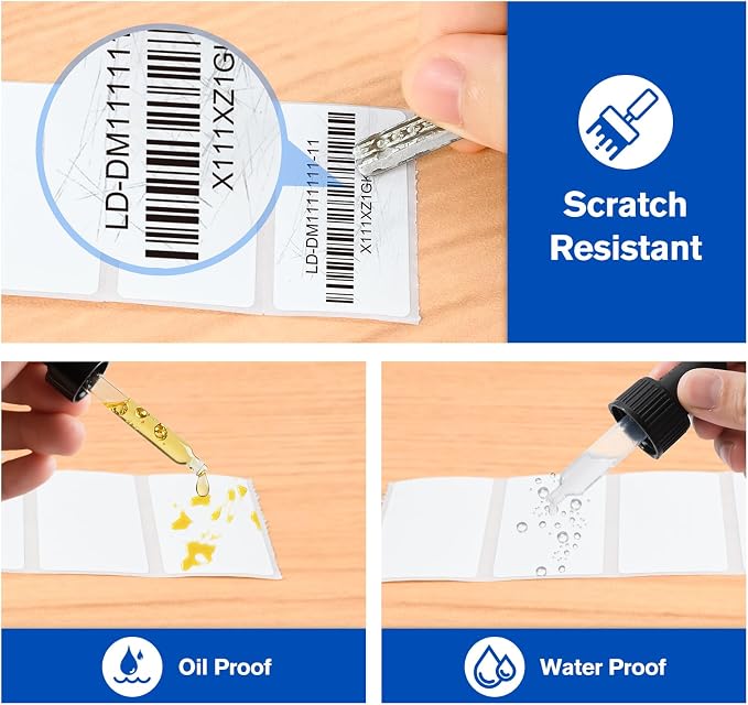 L LIKED 1" x 2" Blank Removable Labels - Image 5