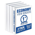 Samsill 1 Inch 3 Ring Binders, Made in USA, Economy Round Ring, 200 Sheet by Samsill