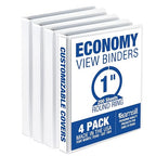 Samsill 1 Inch 3 Ring Binders, Made in USA, Economy Round Ring, 200 Sheet by Samsill
