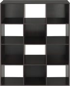 Whitmor 12 Cube Bookcase, 4 Tier Stackable MDF Bookself, Open Storage Display - Image 6