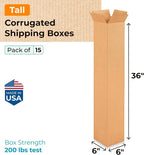 Tall Moving & Shipping Boxes 6"L x 6"W x 36"H - Image 2