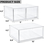 Prsildan Acrylic Drawer Makeup Organizer - Image 3