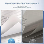 Nichela 5" x 8" Note Pads 12 Pack of Legal Pads 30 Sheets Notepad College Ruled - Image 4