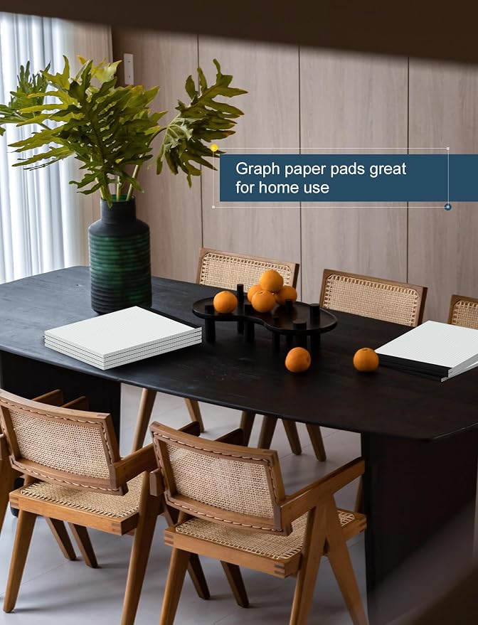 Zaviko Grid Paper Pads 8.5 x 11, 3 Pack, 4x4 Blue Quad Graph Paper Pads 8.5 x 11 - Image 7