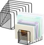 2 Pcs 7 Section Incline File Sorter Metal Wire Mesh File Rack by Chivertion